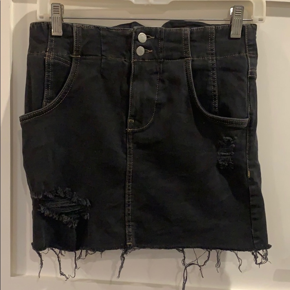 Free People denim skirt